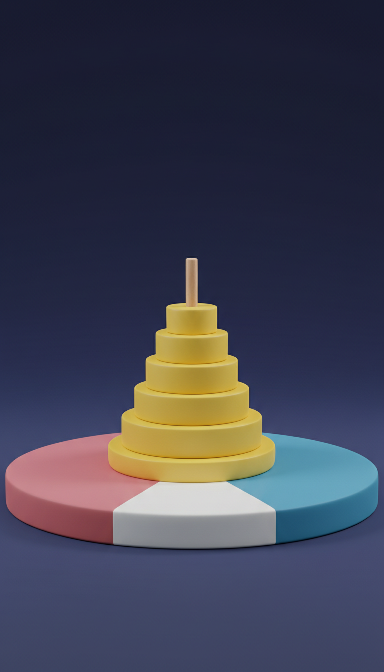Sunbeam Yellow Wooden Stacking Toy